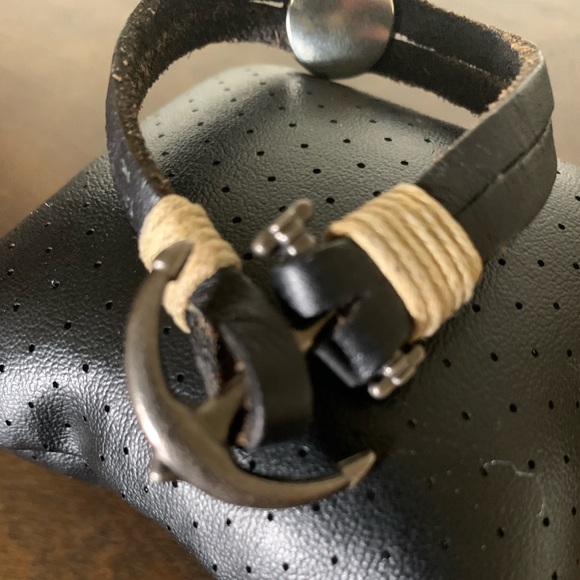 SOUTHWEST LEATHER STONE BRACELET - Picture 5 of 10